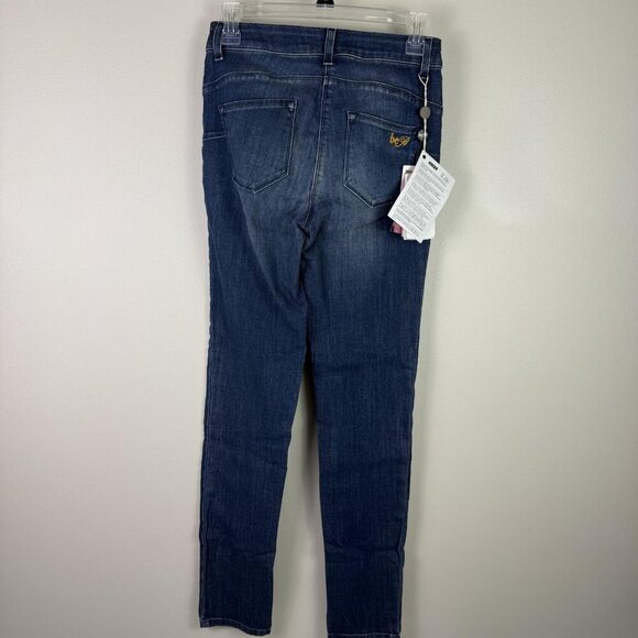 Be Blumarine Jeans Womens Size 4 Blue Slim Fit Stretch Denim Made In Italy Pants - Picture 5 of 12